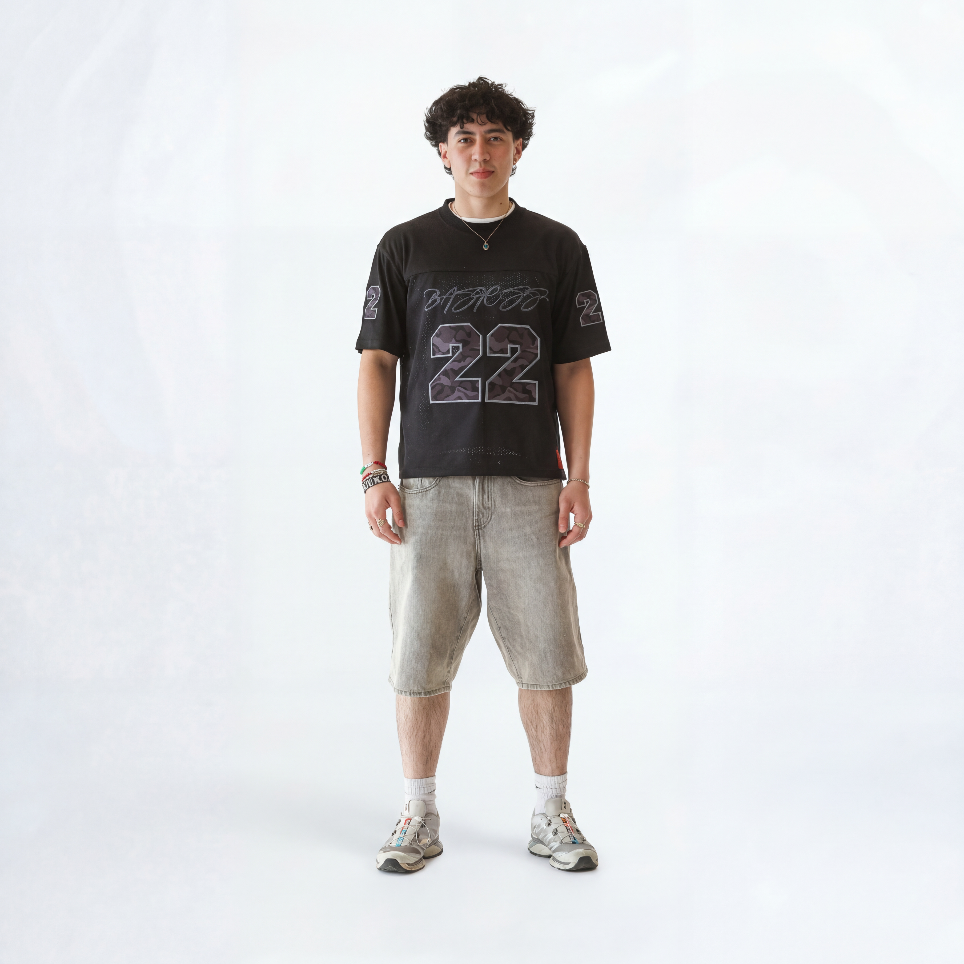 BLACK 22 CAMO JERSEY