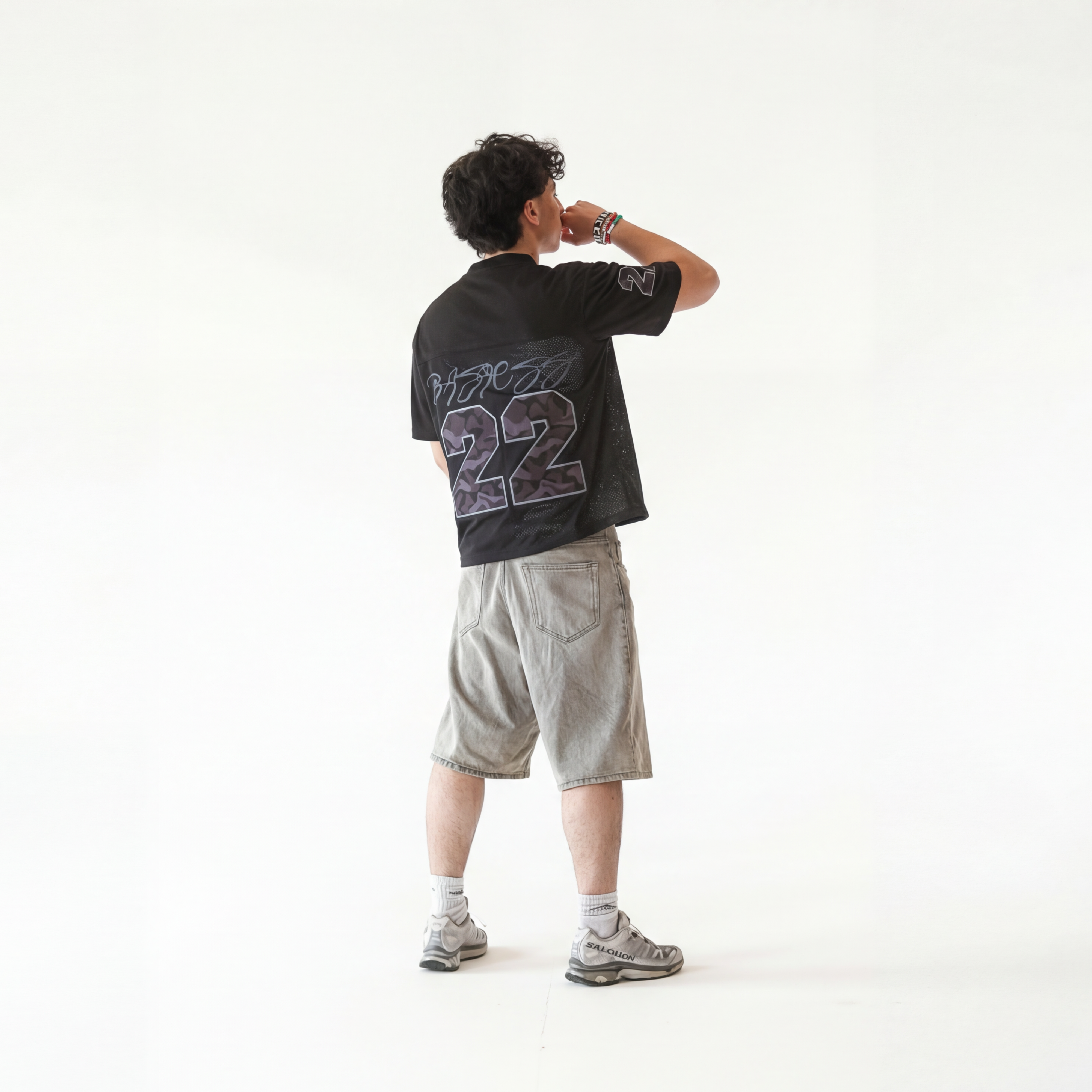 BLACK 22 CAMO JERSEY