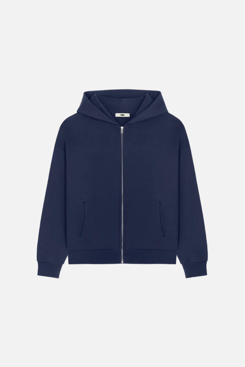 NAVY CLOUD ZIP-UP