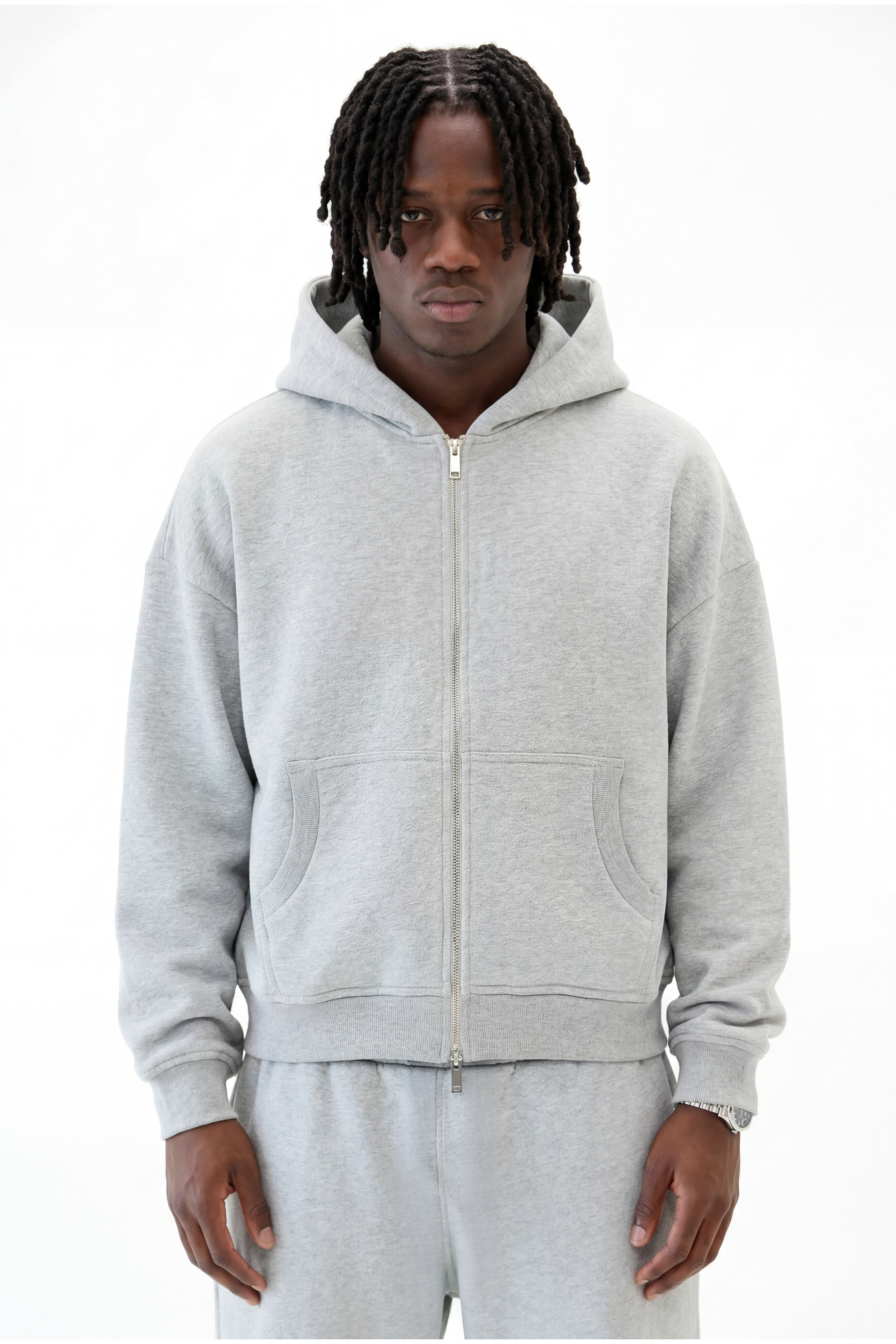GREY CLOUD ZIP-UP