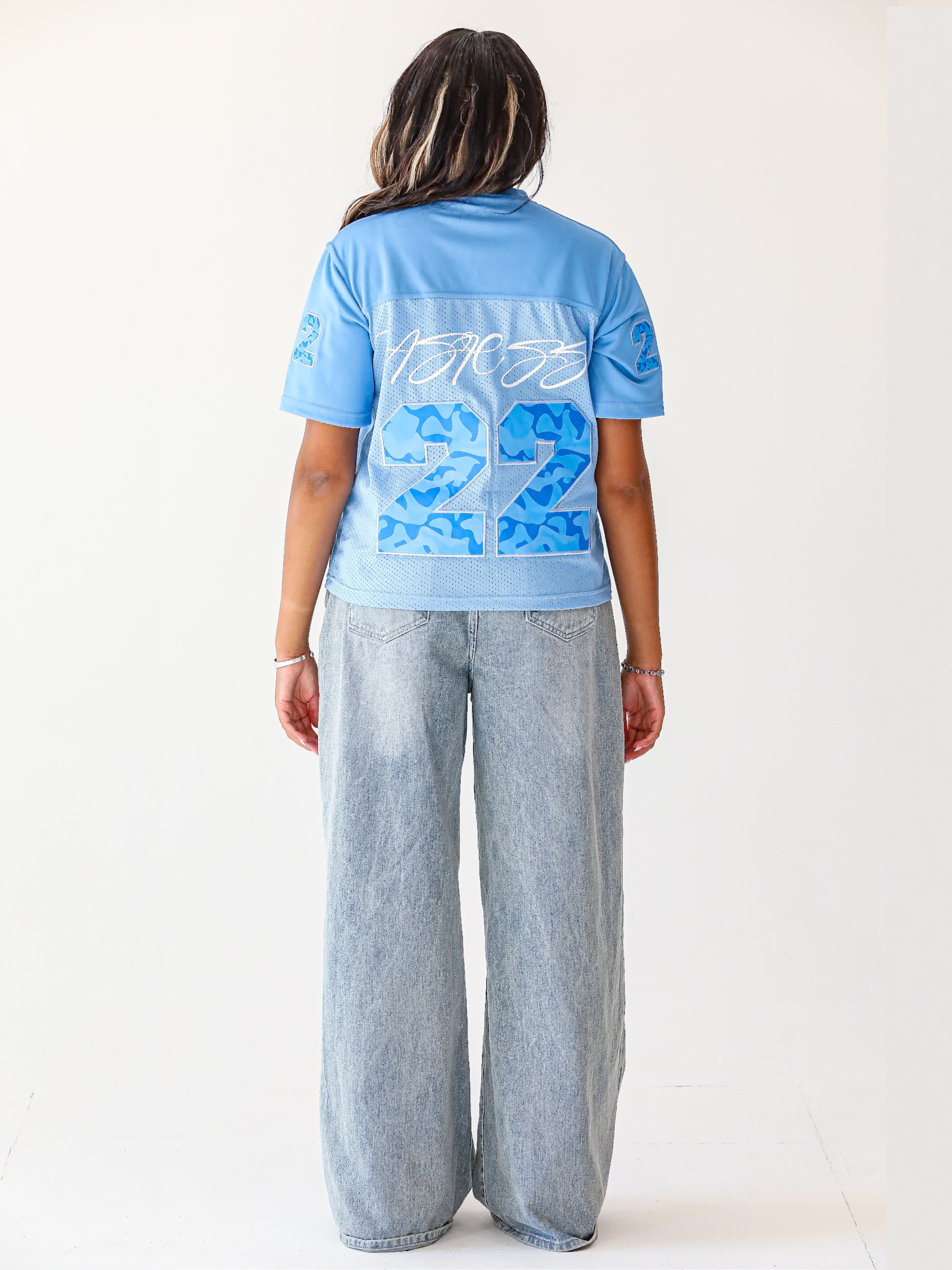 HELLBLAUES CAMO-TRIKOT 22