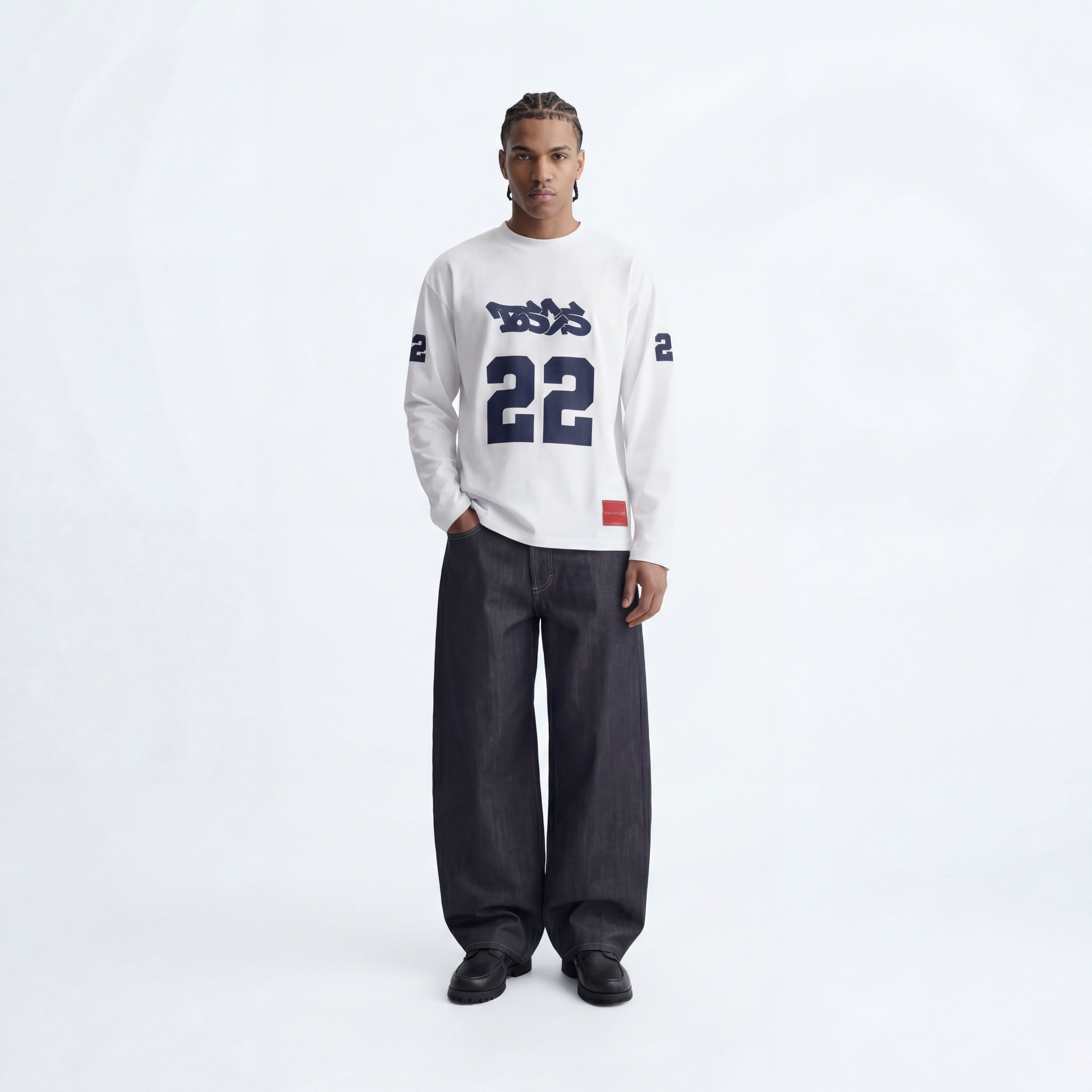 WHITE 22 LONG SLEEVE