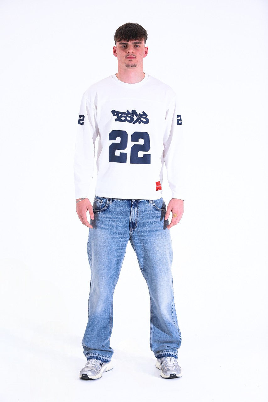 WHITE 22 LONG SLEEVE