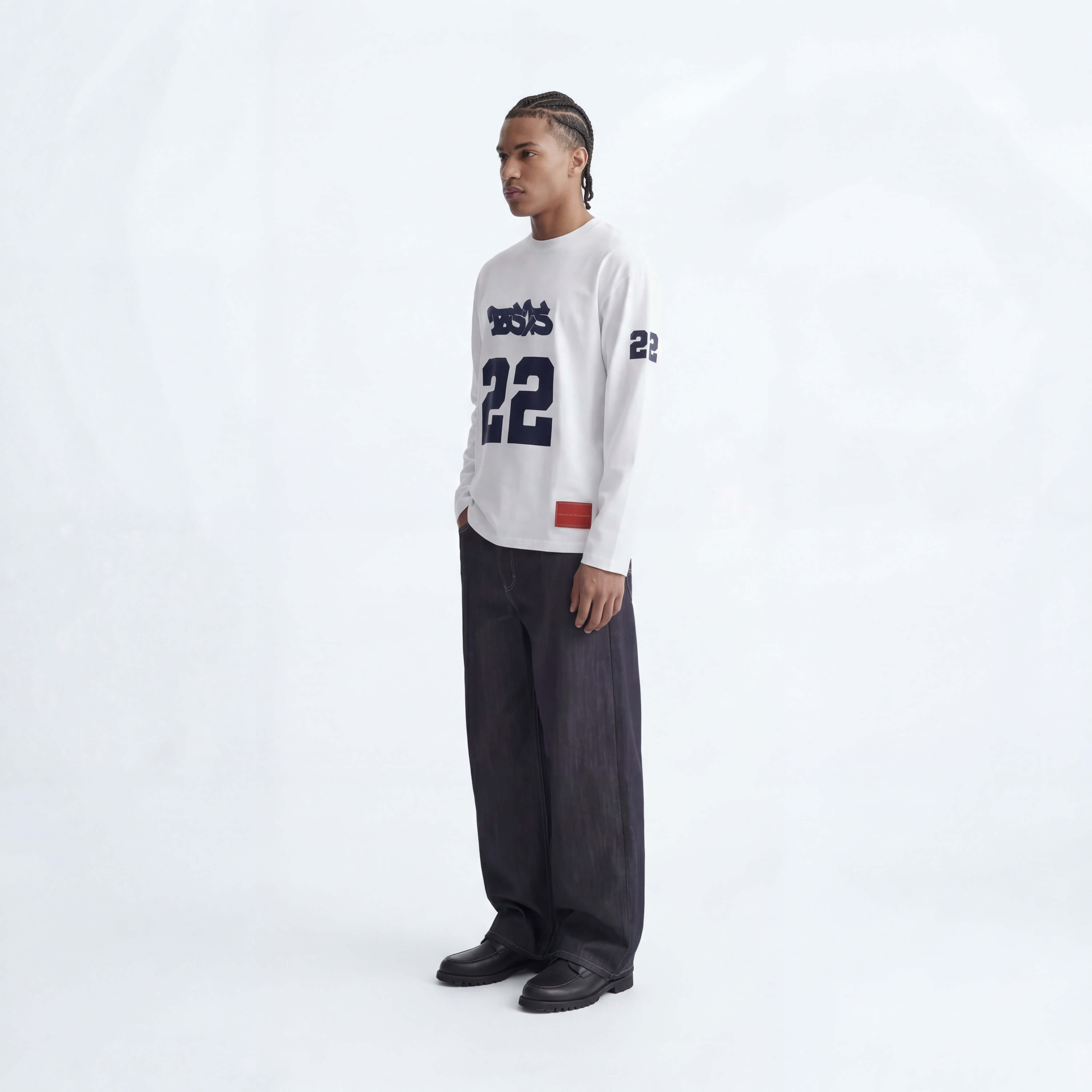 WHITE 22 LONG SLEEVE